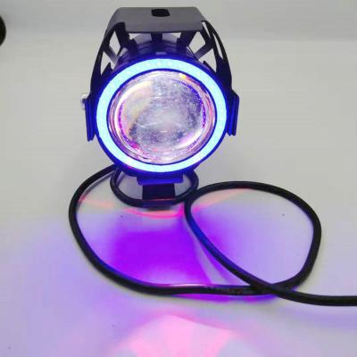 China Aluminum alloy external spotlight electric SCOOTER BICYCLE led lights ext. Motorcycle Shine Headlights Angel Eyes U7 Laser Gun LAMP Super Bright for sale