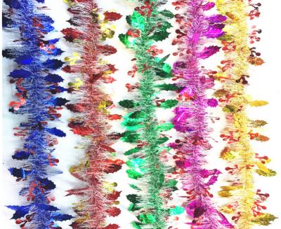 China Cheap Braided Tinsel Garland Pet Decorations Christmas Party New Year Pet Christmas Braid for sale