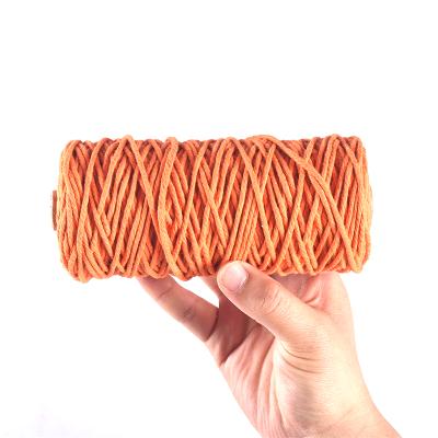 China Factory price wholesale cotton flag rope signal halyards braided 100% cotton rope protection for sale