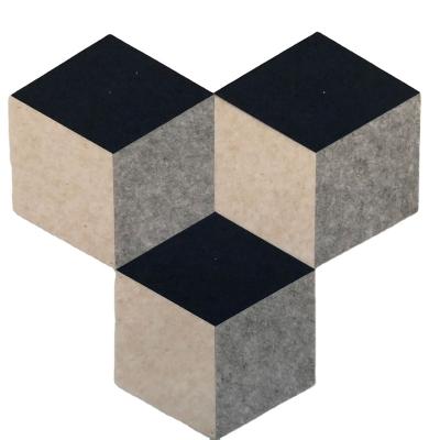 China Modern Hexagon Home Theater Acoustic Panels With High Quality Polyester Acoustic Panel for sale