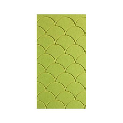 China Highly Efficient Sound Absorption Perforated Die Cut Polyester Fiber Acoustic Panel For Decoration Wall for sale