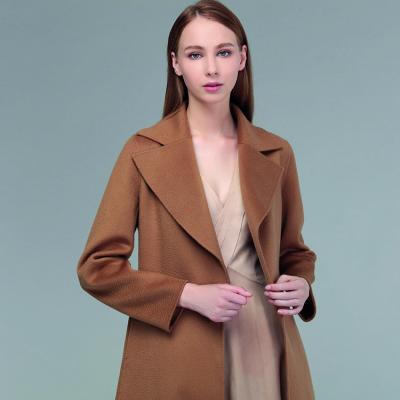 China Factory Directly Supply Ladies Super Soft Winter Wool Coated Long Women Overcoat for sale