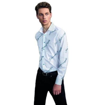 China Anti Shrink Cheap 100% Organic Cotton Long Sleeve Dress Shirts For Men for sale