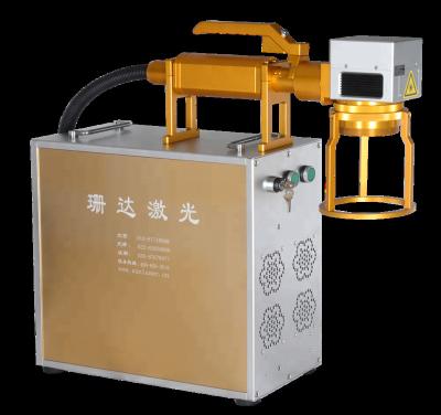 China Mark Gold Silver Steel Fiber Portable Laser Marking Machine Air Cooling for sale