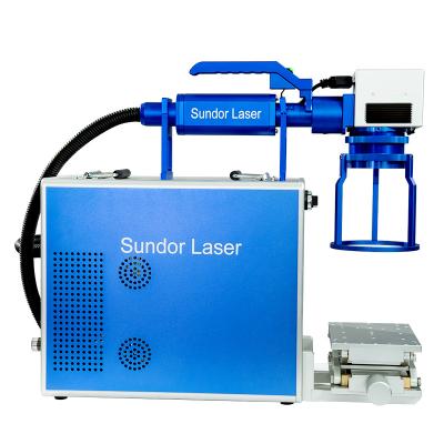 China Desktop Mini 20w Portable Laser Marking Machine Price Air Cooling for sale