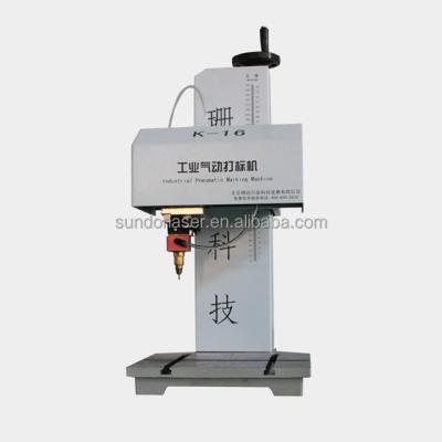 China Desktop Metal Nameplate Serial Number Pneumatic Dot Peen Marking Machine For Metal And Some Hard Plastic en venta