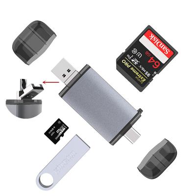 China Type-C Micro-USB Smart Micro-USB SD TF U-Disk Reader Portable LAPTOP USB 2.0 Card Reader Device for sale