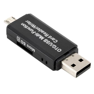 China LAPTOP OTG Reader Micro USB 2.0 Card Reader SD Card 2.0 For Micro USB SD Adapter Drive Smart Memory Flash Card Reader for sale