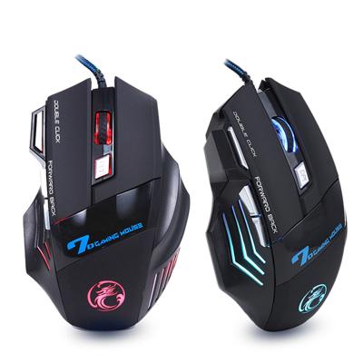 China Ergonomic Mice X7 RGB Mice Computer Mouse LED 5500 DPI USB Gaming Gaming Mouse Ergonomic Cable Silent Mouse with Backlight Cable for PC Laptop for sale