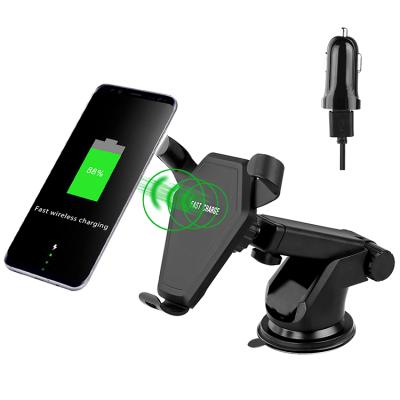 China Wireless Phone 15w Car Charger Fast Touch Wireless Car Charger for sale