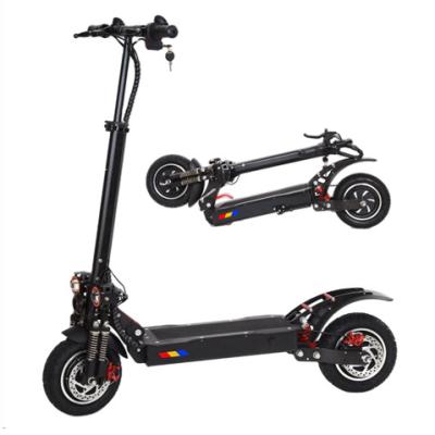 China Adjustable Height 2 Wheel 10 Inch Long Range 1000w Dual Motor Folding Electric Scooter 60v20ah 100km Range for sale