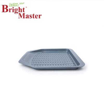 China Sustainable Carbon Steel Non-Stick French Fries Pan for sale