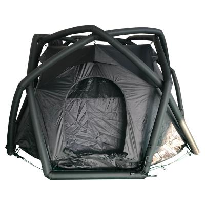 China Extended Type Inflatable Outdoor Camping Tent Glamping 4-5 People Large Luxury Waterproof Dome Air Tent for sale