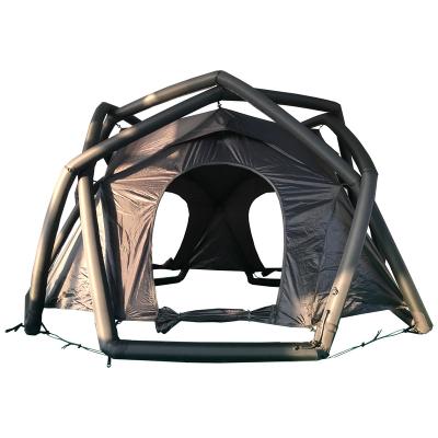 China Extended Type Inflatable Outdoor Camping Tent Glamping 4-5 People Large Waterproof Dome Air Tent for sale