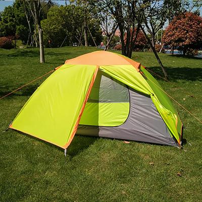 China Professional Double Layer 2 Person Lightweight Backpacking Tent Waterproof Double Layer Straight Tying Type Tent For Camping With Aluminum Pole for sale