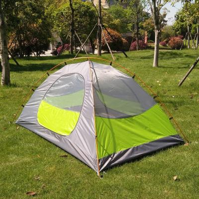 China Straight Tying Type 2 Person Tent Light Weight Backpacking Tent Professional Waterproof Double Layer Ultralight Tent For Camping With Aluminum Pole for sale