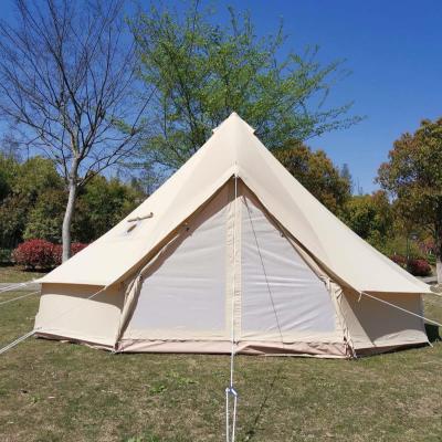 China Extended Type Luxury Outdoor Camping Yurt Cotton Waterproof Breathable Canvas Large Tent for sale