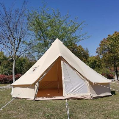 China Extended Type Glamping Yurt Cotton Breathable Round Large Canvas Tent For Outdoor for sale