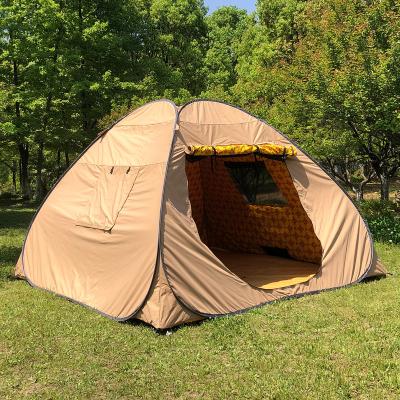 China Ground Trigone / V-type Nail Customized Pop Up Tent Durable Portable Middle East Tent Cotton Canvas Quick Freeze Poly Middle East Pop Up Tent for sale