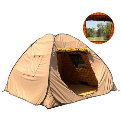 China Ground Trigone/V-Type Nail Customized Durable Quick Freeze Cotton Middle Eastern Tent Middle Eastern Tent Portable Pop Up Tent for sale