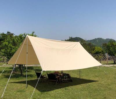 China Extended Type 4-10 Person Sun Shade Safari Cotton Canvas Camper Canopy Tarp Four Season Tent for sale