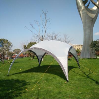 China Diamond Ground Nail Big Crossover Hexagonal Dome Tent Canopy Screen Dome Sun Shelter Outdoor Garden Rain and Sun Protection Garden Pavilion for sale