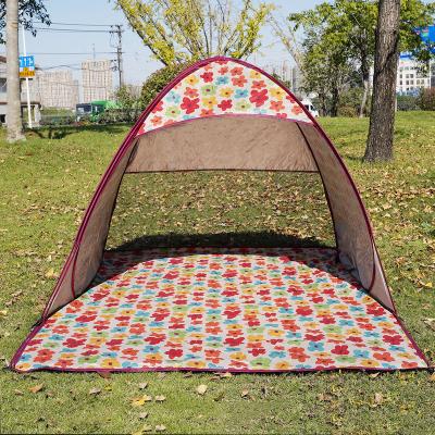 China Diagonal Tethering Type Customized Portable Beach Tent With Bench Net Shelter Vestibule Noise Mosquito Protected Tent Infant Sand Tent With Mesh B3 for sale