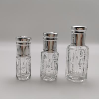 China Personal care diamond crysta water glass bottle for oud agarwood wood packaging for sale