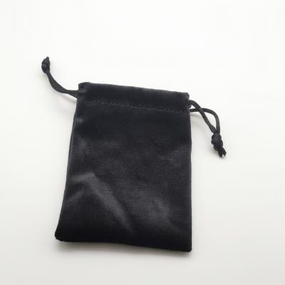 China Recyclable Luxury Dustproof Drawstring Velvet Bags With Logo Printing for sale