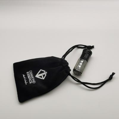 China Recyclable Custom Velvet Pouch Gift Bag For Gasoline Bottle for sale