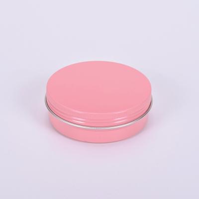 China Custom cosmetic rose color cosmetic aluminum jar for skin care 60g for sale for sale