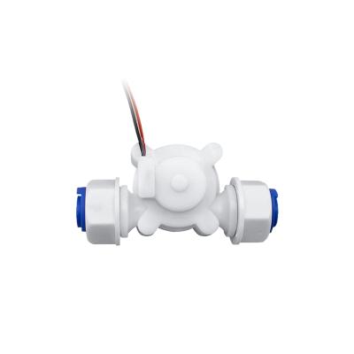 China POM Flow Rate Meter SEN-HZ06B 0.3-3.0L/min POM Hall Effect Water Flow Sensor for sale