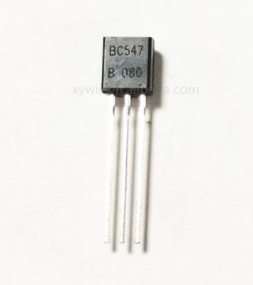 China New BC547 BC547B B direct-jack TO-92 low power triode of integrated circuit with large quantity and excellent price for sale