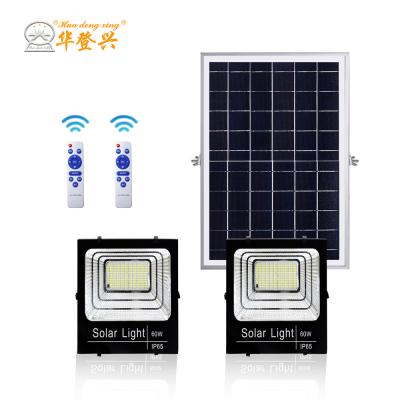 China ROAD Garden Light Best Selling Energy Systems Remote Control Rechargeable Polysilicon Solar Panel All In Two Led Solar Flood Light for sale