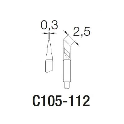 China Original JBC C105-112 Copper Cartridge Solder Tips for sale