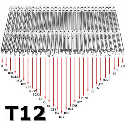 China More T12 Series Soldering Iron Tips For HANDIF Factory T12 Handle Set FX951 FX-952 LED Vibration Switch Temperature Controller for sale