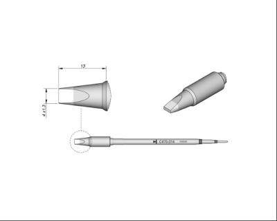 China T470 Handpieces JBC C470-014 Soldering Tips Iron For T470A Handle Cartridge for sale