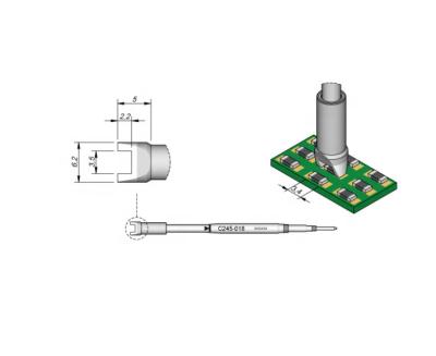 China JBC Soldering Iron Soldering Tip C210-018 Tips For JBC T210-A Handle CD-2SE Soldering Soldering Station for sale