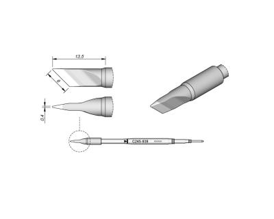 China Hot Goot T245 Handpieces Lead Free Jbc C245-939 Soldering Iron Tips for sale