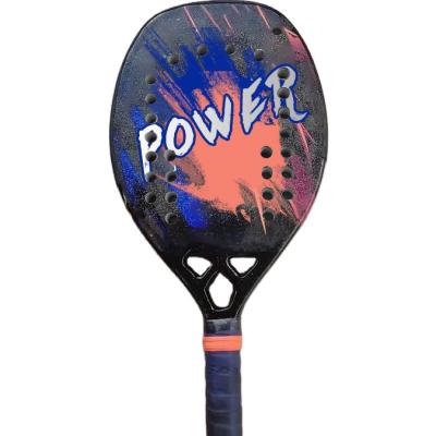 China Carbon Fiber Beach Tennis Racket, Classic EVA Memory Foam Beach Tennis Racket Carbon Fiber Racket Beach Tennis Paddle Set for sale