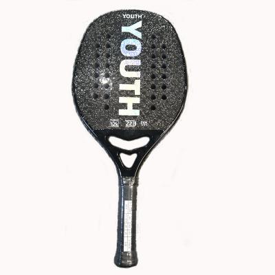 China Carbon Fiber Beach Tennis Racket Padel Rackets OEM Eva Inner Tennis Rackets 3K 50Cm Fiberglass 50% Fiberglass Tennis 50%Carbon Racket for sale