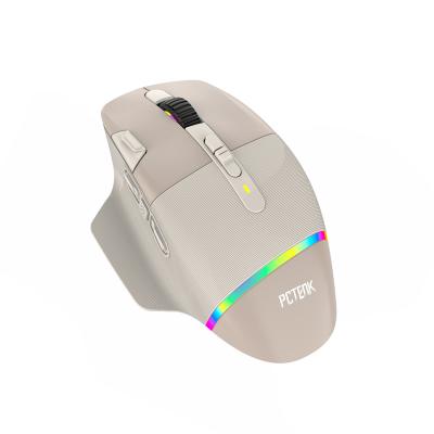 China New Arrival 2.4g Ergonomic Rechargeable Programmable Led Driver Gaming Customize Wireless Gaming Dual RGB Wired Dual Mouse for sale