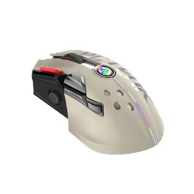 China Programmable Gaming Mouse Most Popular Dual RGB Rechargeable Programmable Led Optical Gaming Customize Ultrasonic Mouse for sale