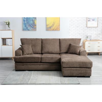 China Quick Delivery OEM Small Sleeper Chaise Lounge Sectional Sofa With Recliner for sale