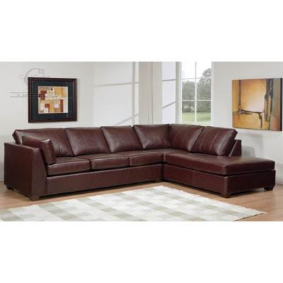 China (Other) Good Quality Adjustable Affordable 2 Piece Couch Leather Living Room Dark Brown Sectional Sofa for sale