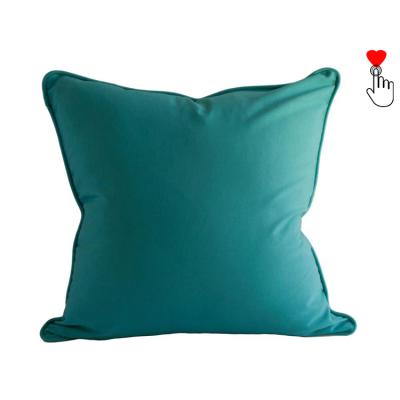 China Fashion Leisure Navy Blue Velvet Waterproof Cushion Pillow Case Cover for sale