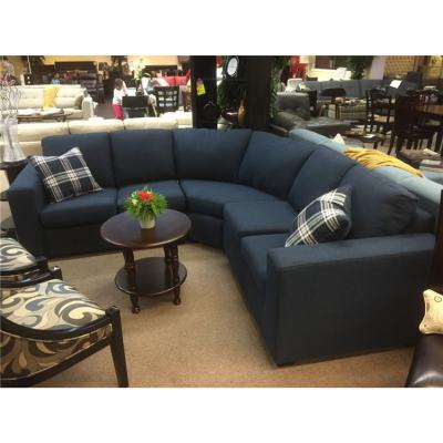 China (Other) Adjustable Dark Blue Fabric Two-Seat L Shape Sofa Cover for sale