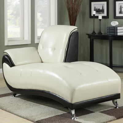 China Best hot sale s quality leather garden chair indoor chaise lounge white for sale