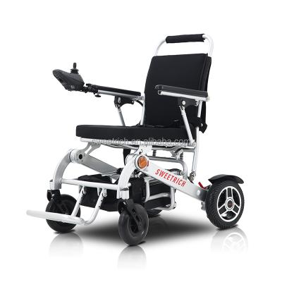 China 2021 Hot Selling Amazon Aluminum Alloy Wheelchair Power Folding Remote Control Electric Wheelchair 8