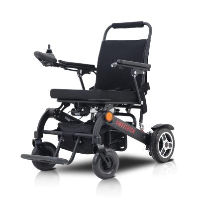 China Lightweight Portable Folding Wheelchair Electric Power Lightweight Wheelchair With Lithium Battery for sale